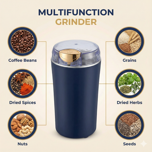 Portable 4-Blade Mini Grinder & Blender for Home & Office