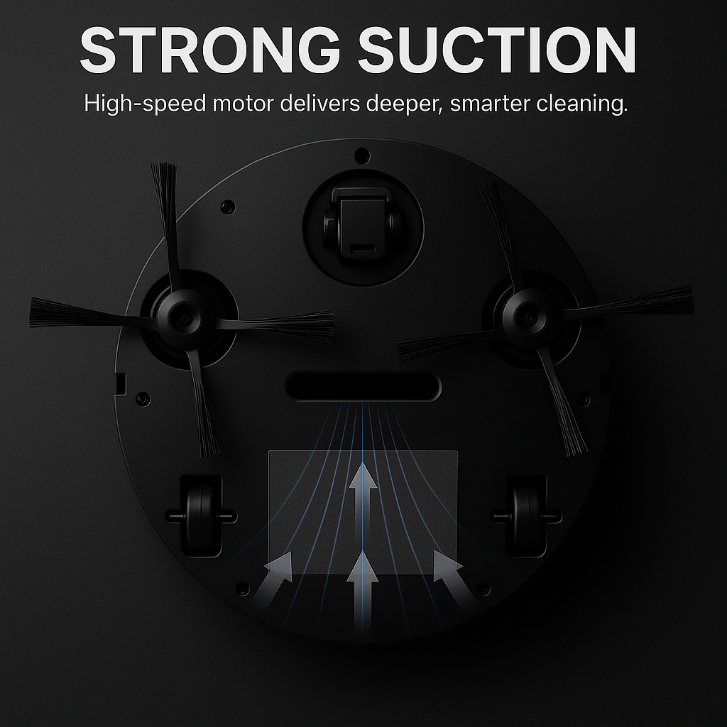 Smart Robot Vacuum Cleaner – Strong Suction, Auto Cleaning & Mopping Function